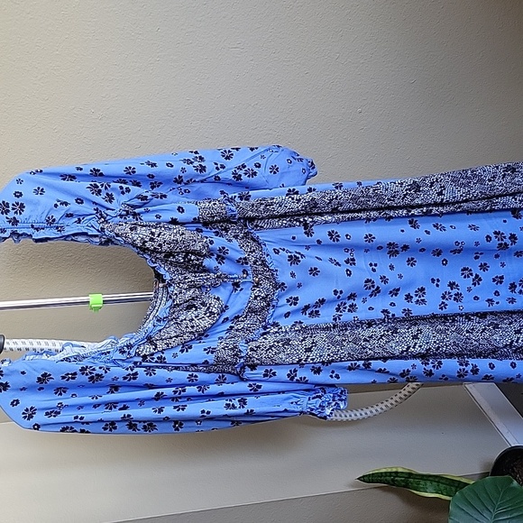 EUC. Free people sz XL Tigerlily long sleeve maxi dress - Picture 3 of 14